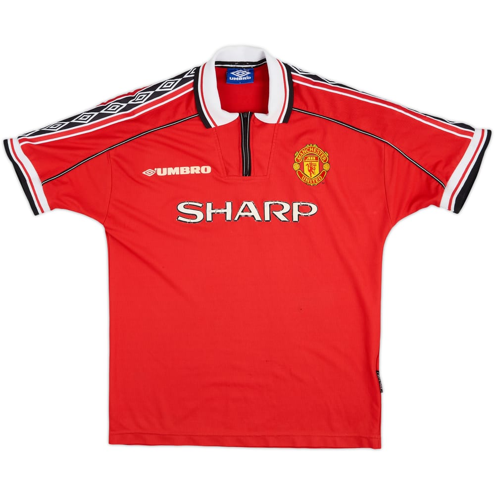 1998-00 Manchester United Home Shirt - 5/10 - (L)