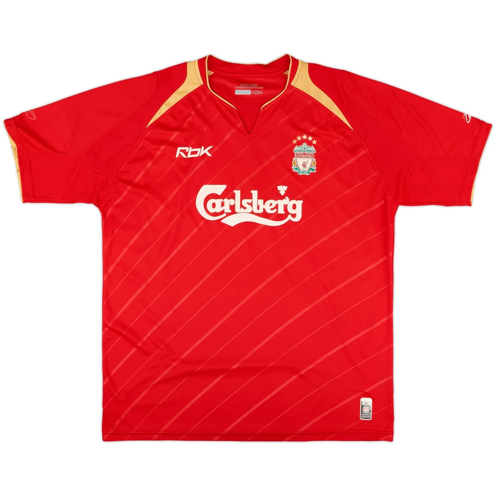 2005-06 Liverpool CL Home Shirt - 5/10 - (XL)