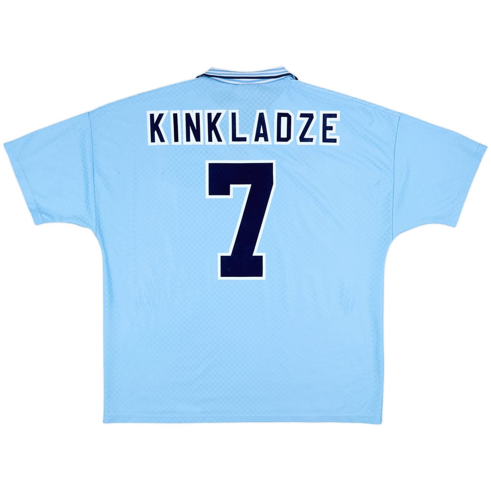 1995-97 Manchester City Home Shirt Kinkladze #7 - 7/10 - (XXL)