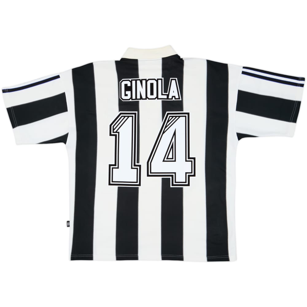 1995-97 Newcastle Home Shirt Ginola #14 - 8/10 - (M)