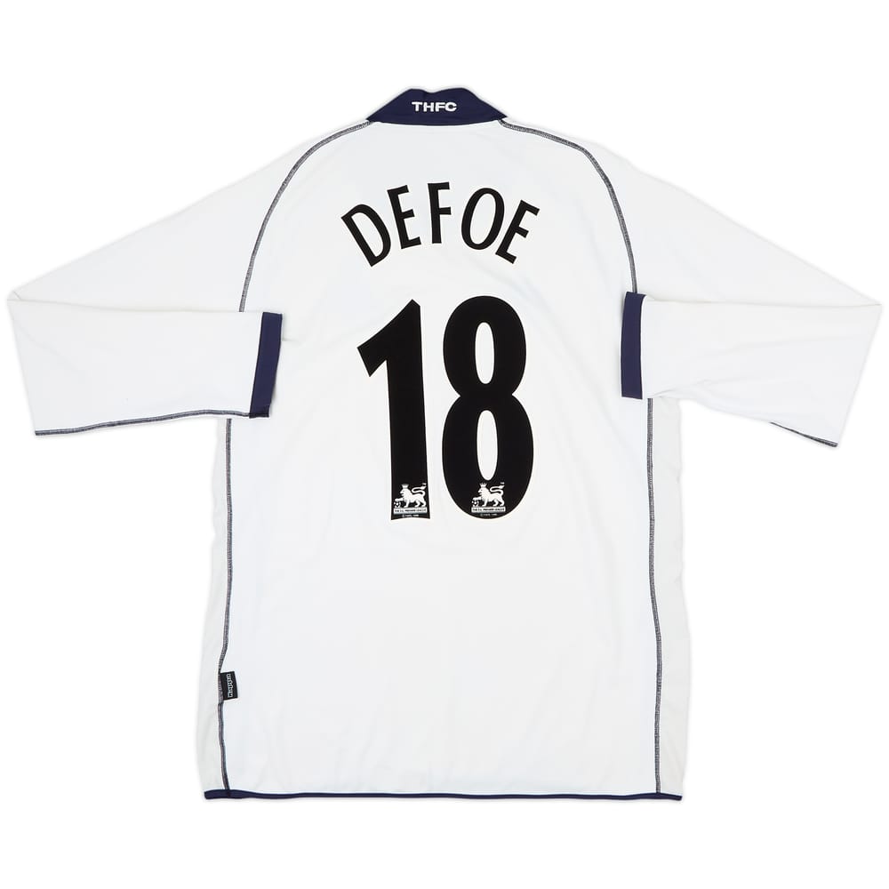 2002-04 Tottenham Home L/S Shirt Defoe #18 - 8/10 - (XXL)