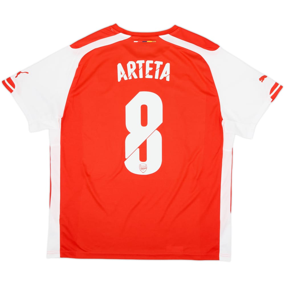 Camiseta de local del Arsenal 2014-15 Arteta #8 - 10/10 - (XL)