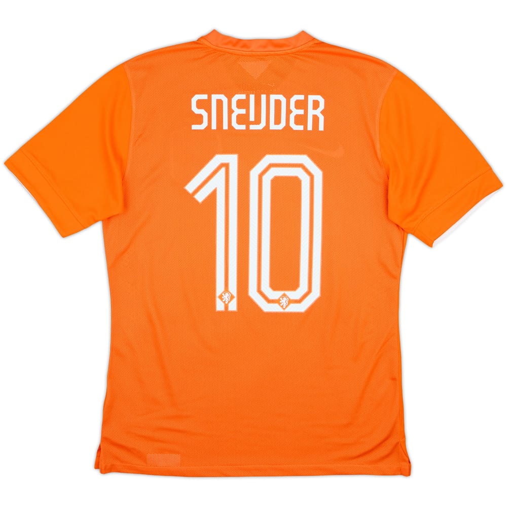 2014-15 Netherlands Player Issue Home Shirt Sneijder #10 - 10/10 - (S)