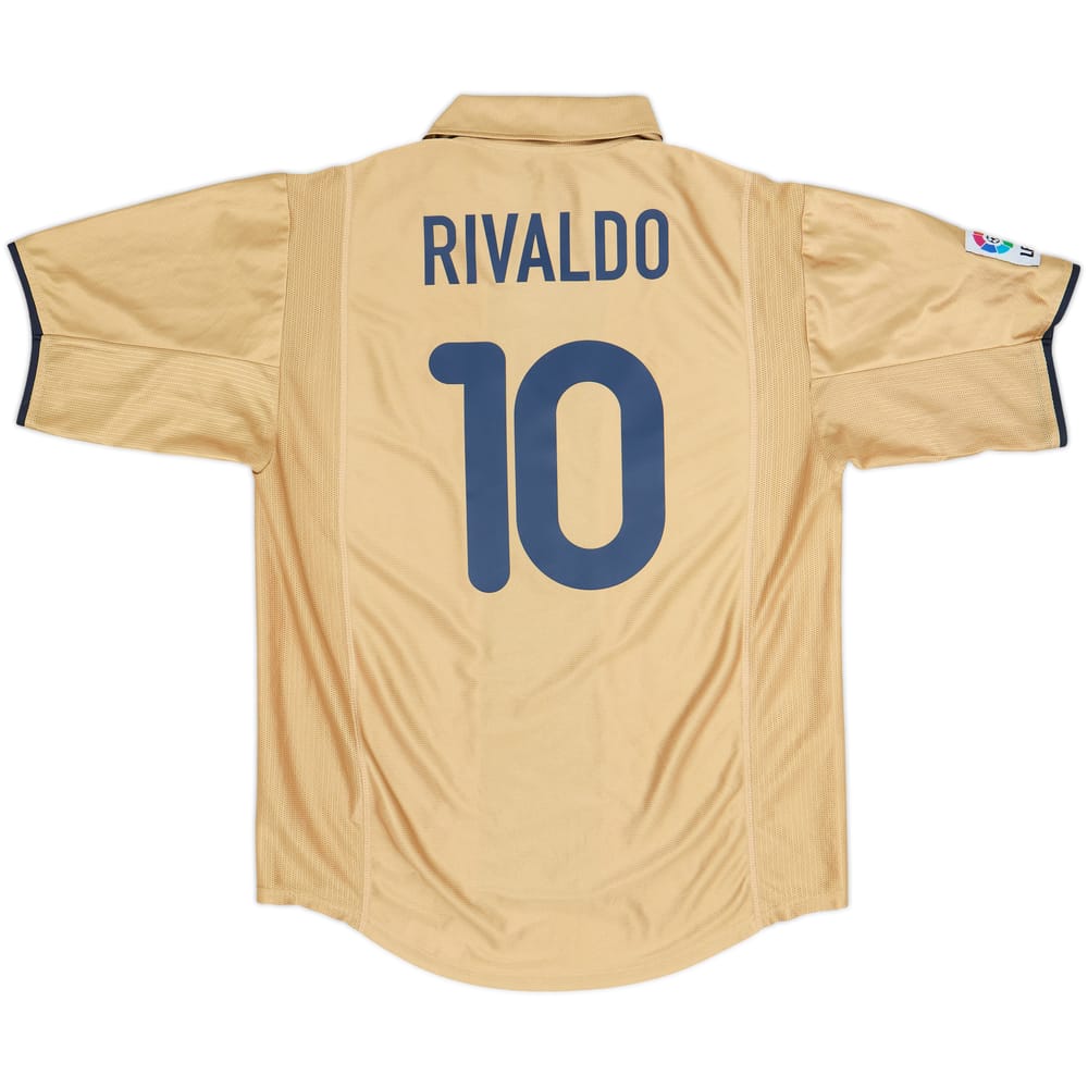 2001-03 Barcelona Away Shirt Rivaldo #10 - 8/10 - (M)