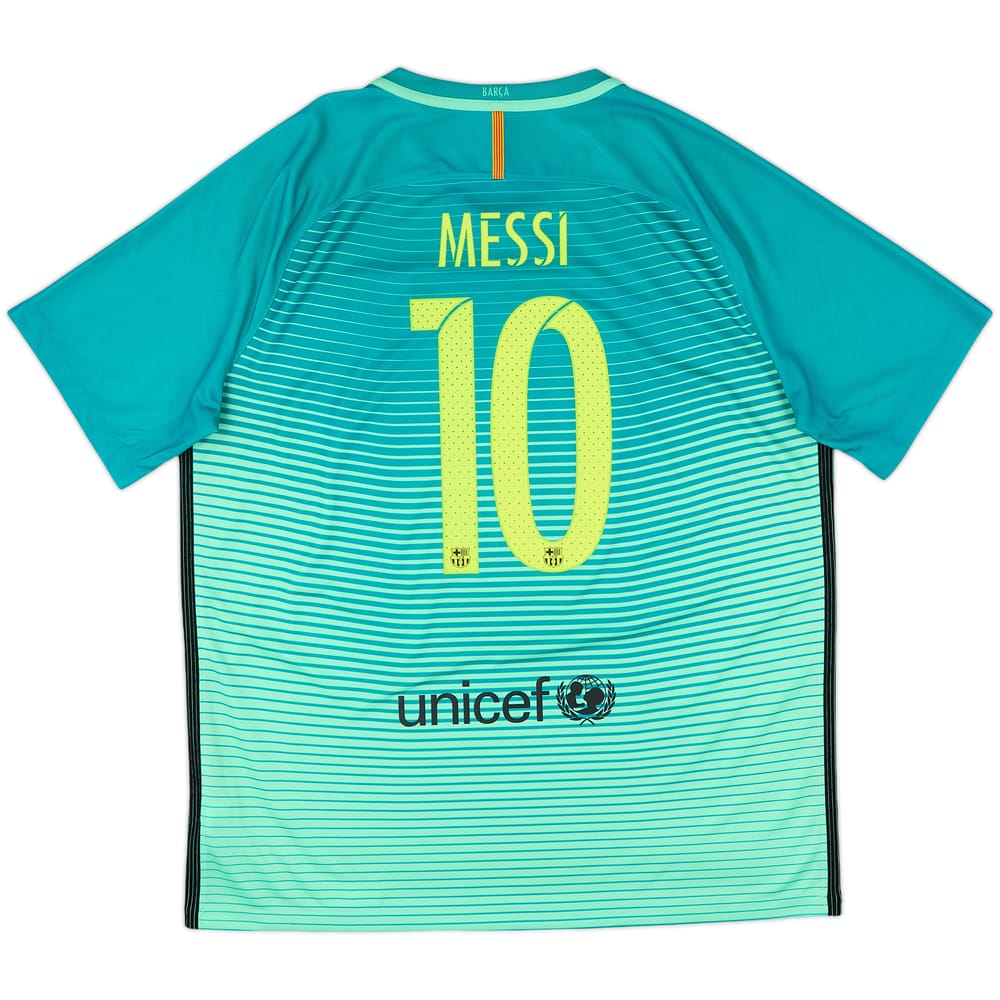 2016-17 Barcelona Third Shirt Messi #10 - 9/10 - (XL)