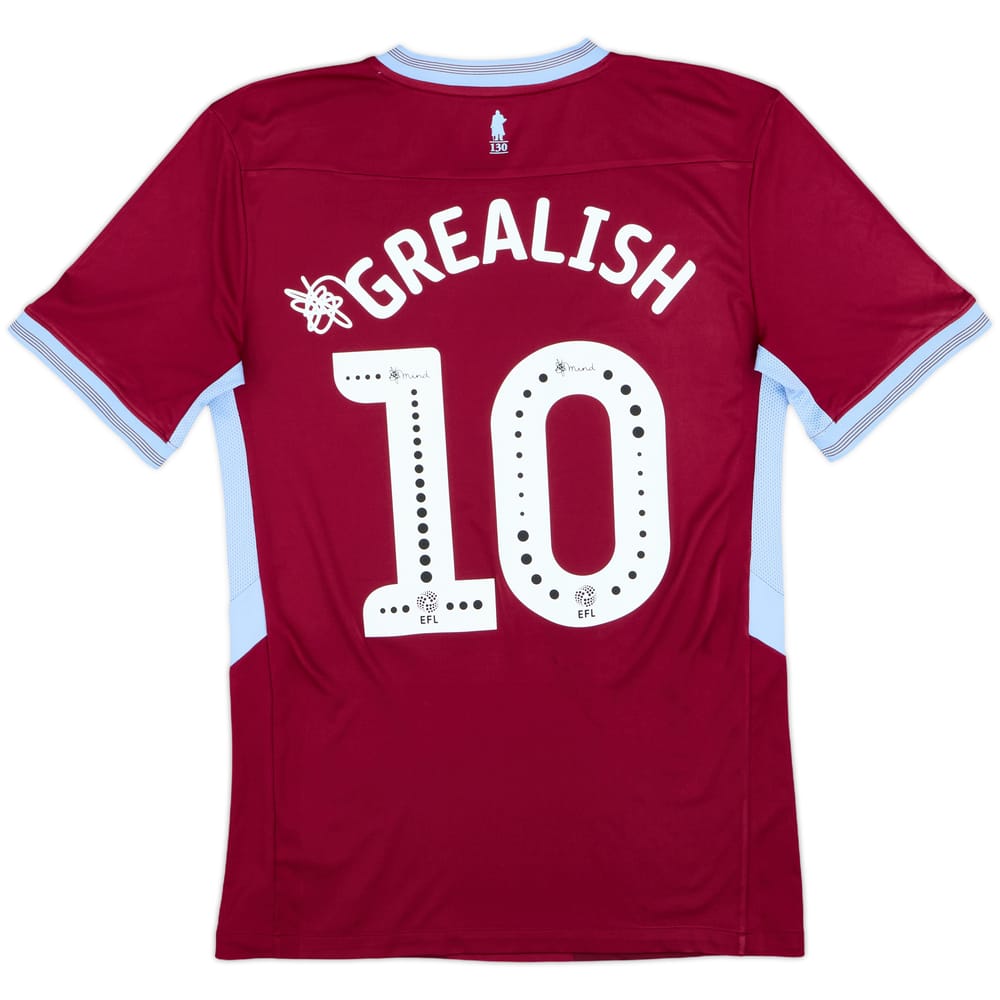 2018-19 Aston Villa Home Shirt Grealish #10 - 8/10 - (S)