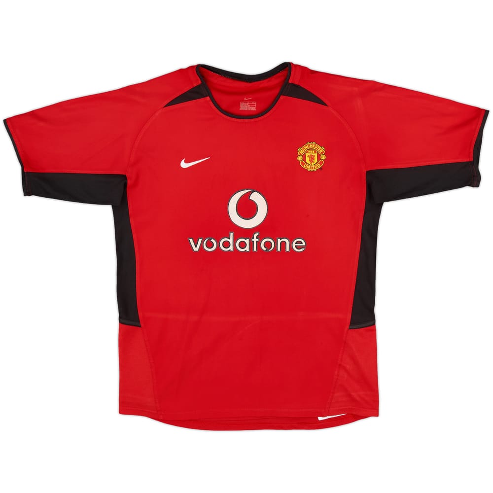 2002-04 Manchester United Home Shirt - 7/10 - (L.Boys)