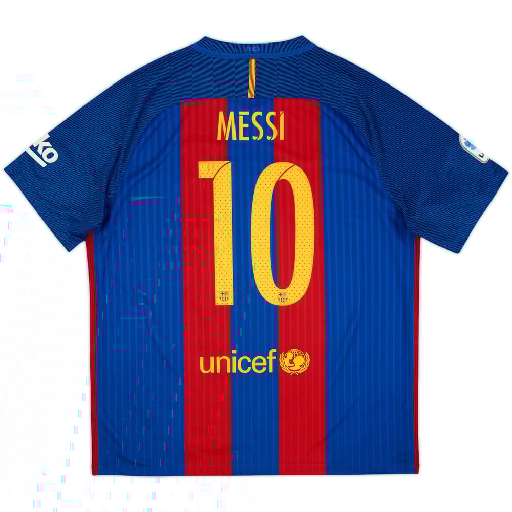 2016-17 Barcelona Home Shirt Messi #10 - 8/10 - (XL)