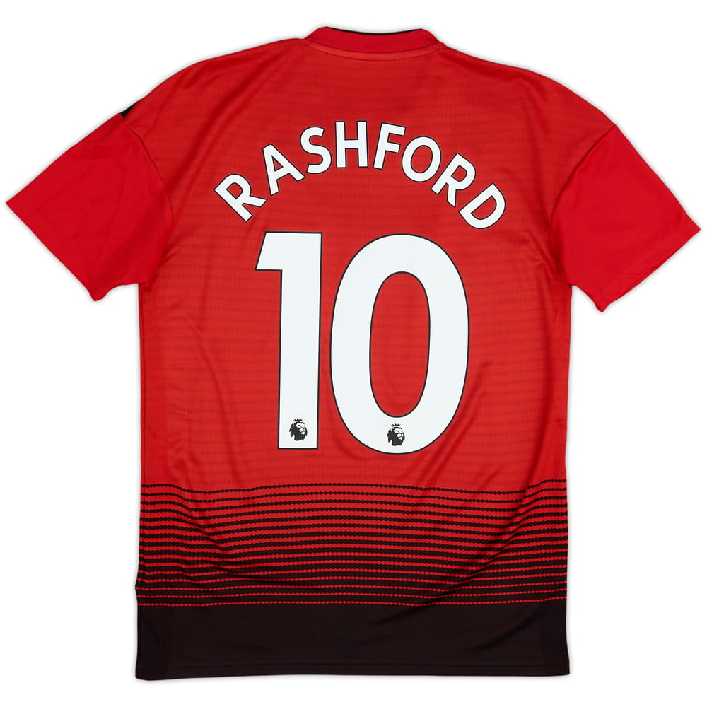 2018-19 Manchester United Home Shirt Rashford #10 - 8/10 - (XS)