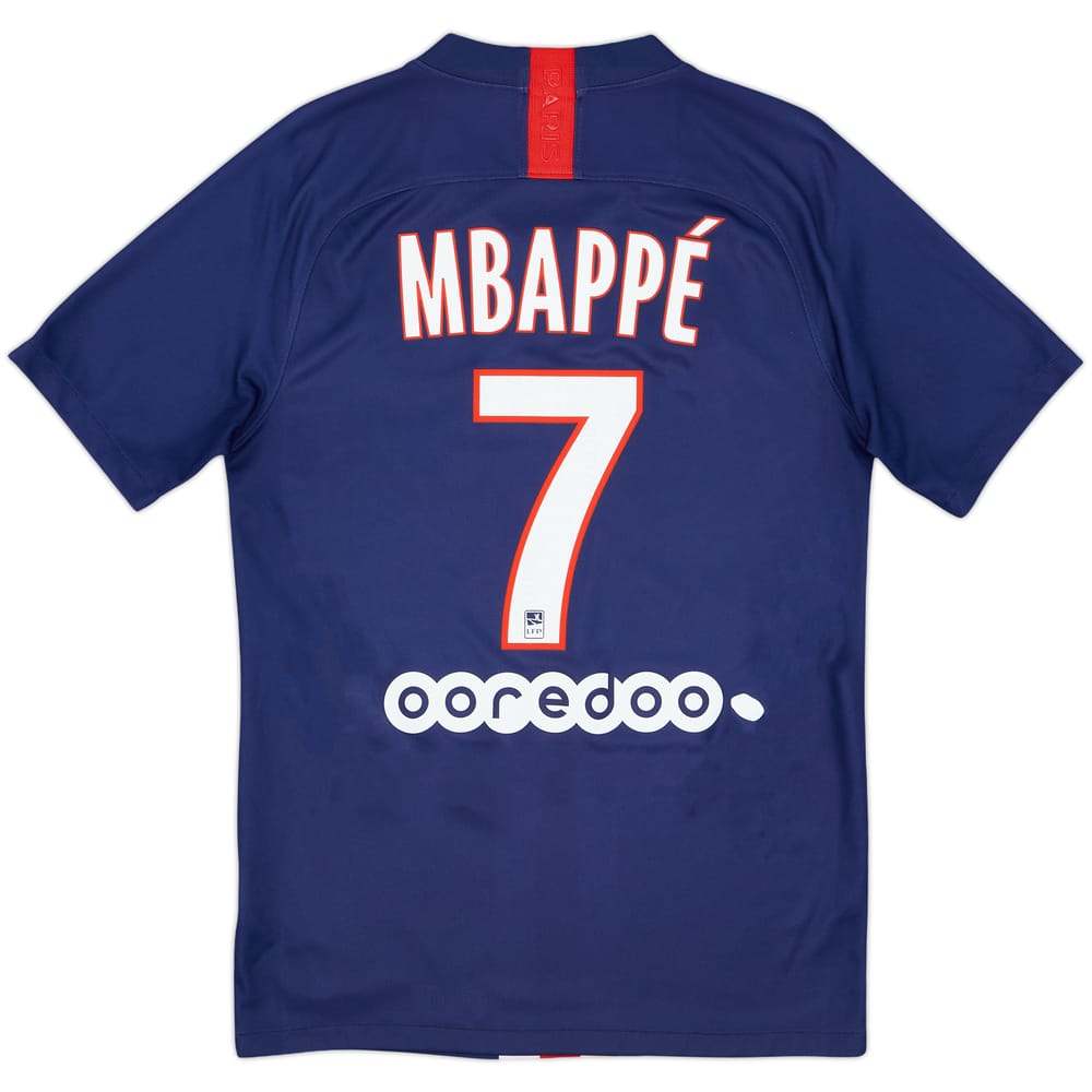 2019-20 Paris Saint-Germain Home Shirt Mbappe #7 - 8/10 - (S)