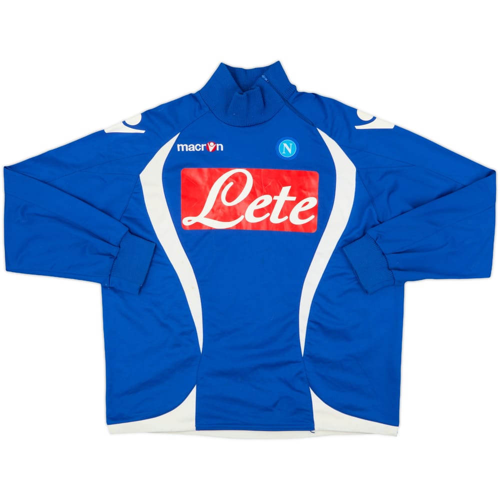 2009-10 Napoli Macron 1/4 Zip Drill Top - 7/10 - (XL)