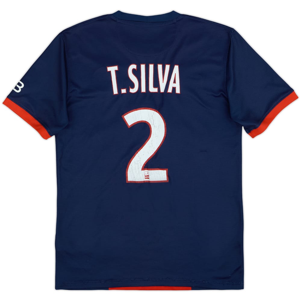 2013-14 Paris Saint-Germain Home Shirt T.Silva #2 - 5/10 - (S)