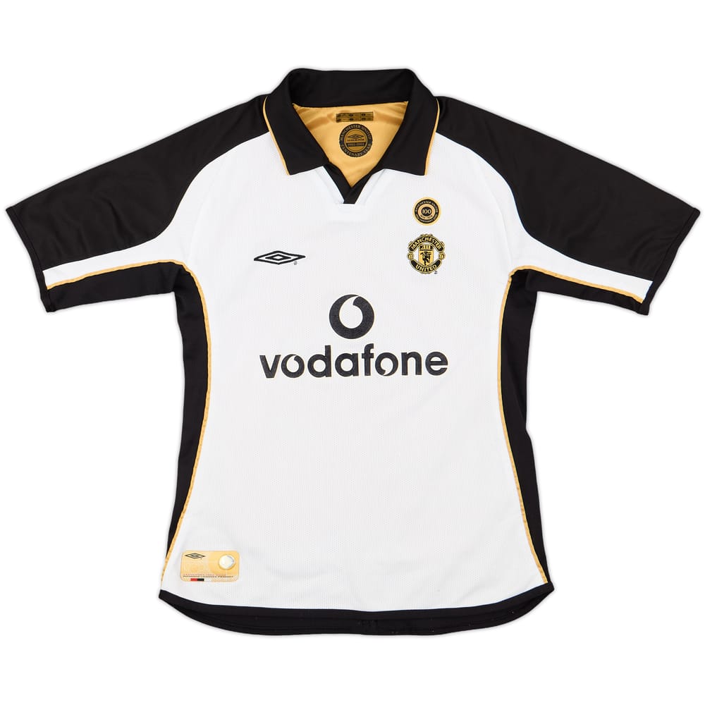 2001-02 Manchester United Centenary Away/Third Shirt - 7/10 - (S.Boys)
