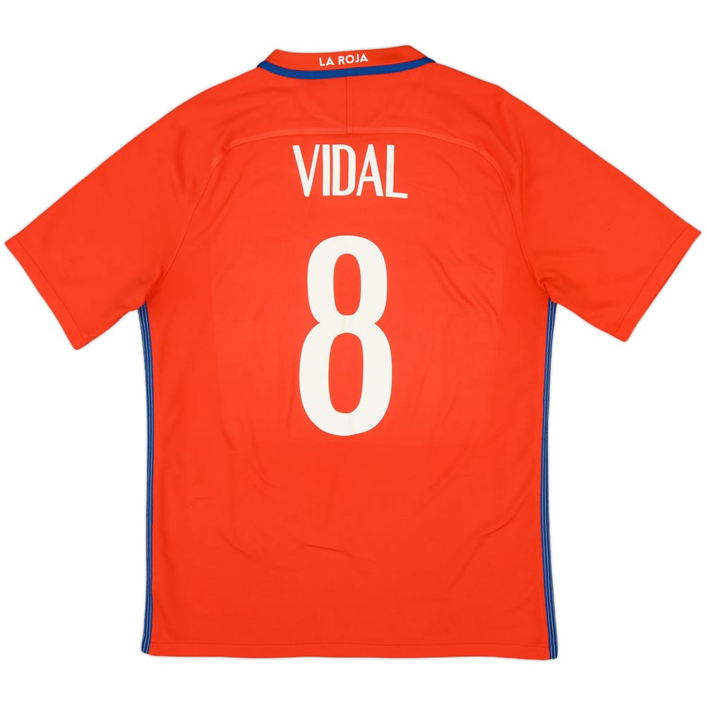 2016-17 Chile Home Shirt Vidal #8 - 7/10 - (L)