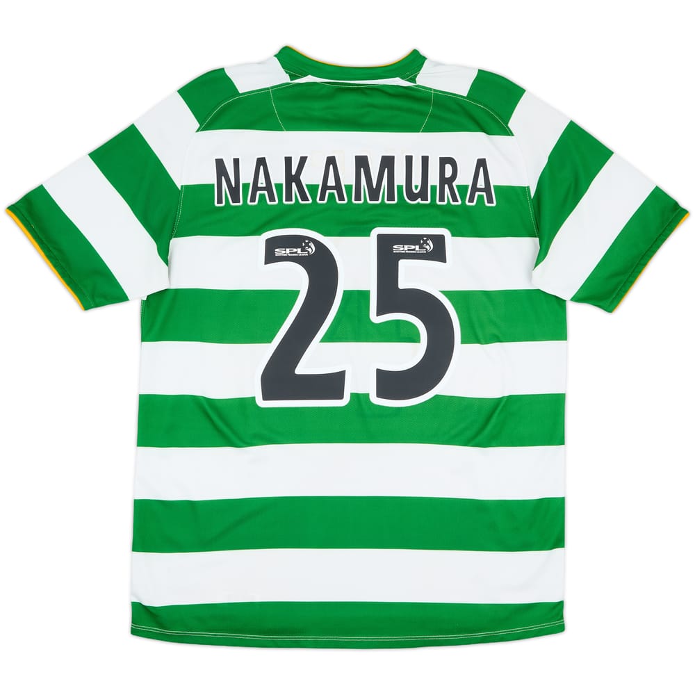 2008-10 Celtic Home Shirt Nakamura #25 - 6/10 - (M)
