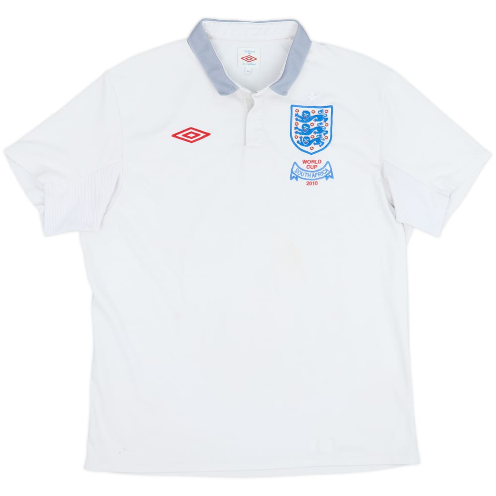2009-10 England 'South Africa' Umbro Polo Shirt - 4/10 - (L)