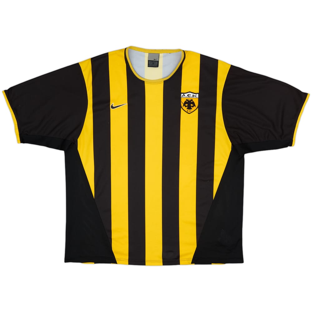 2002-04 AEK Athens Basic Home Shirt - 9/10 - (XL)