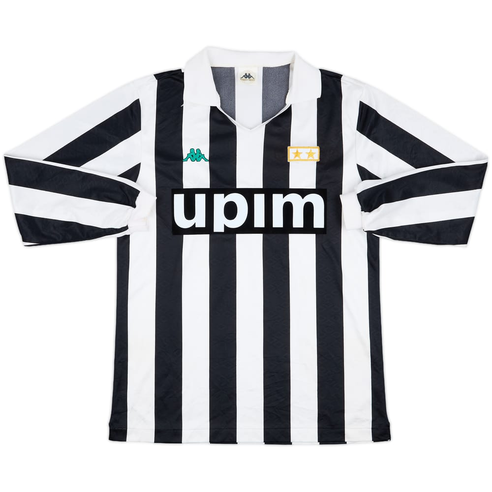 1991-92 Juventus Home L/S Shirt - 9/10 - (L)