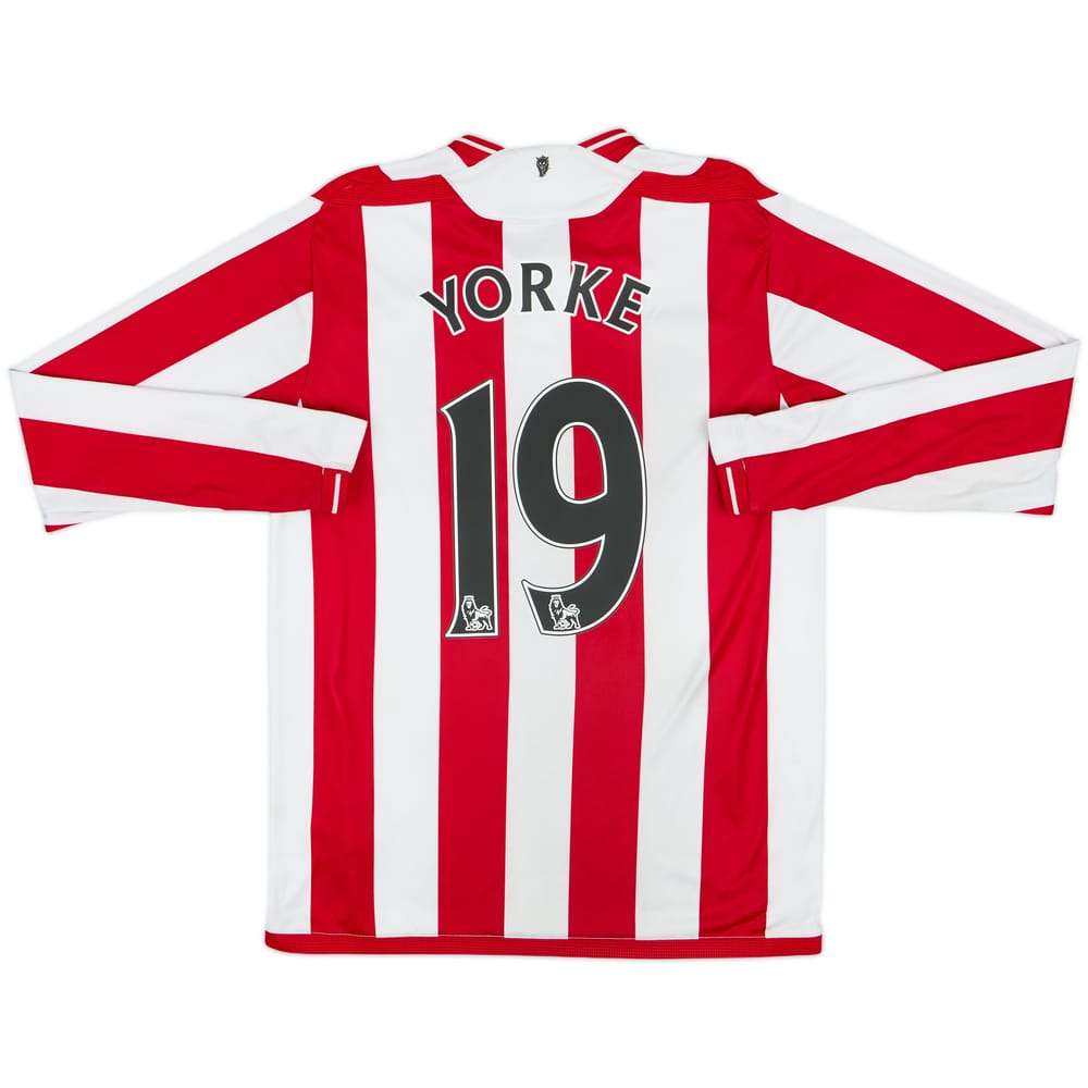 2009-10 Sunderland Home L/S Shirt Yorke #19 - 7/10 - (M)