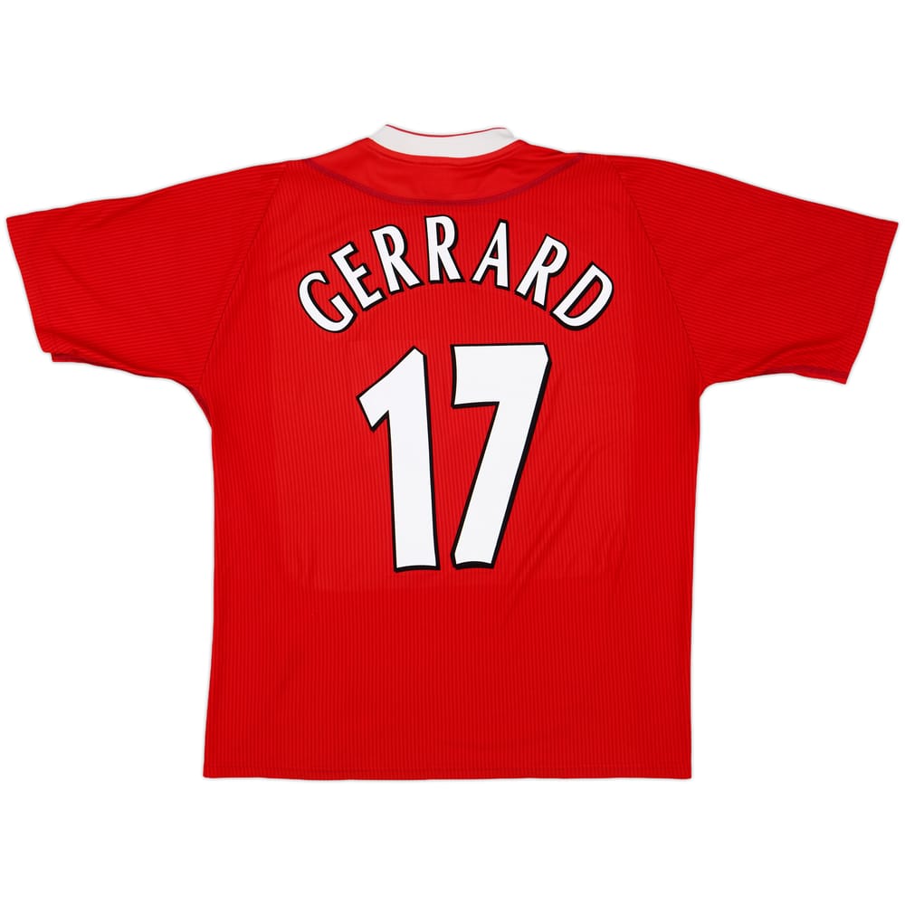2002-04 Liverpool Home Shirt Gerrard #17 - 6/10 - (L)