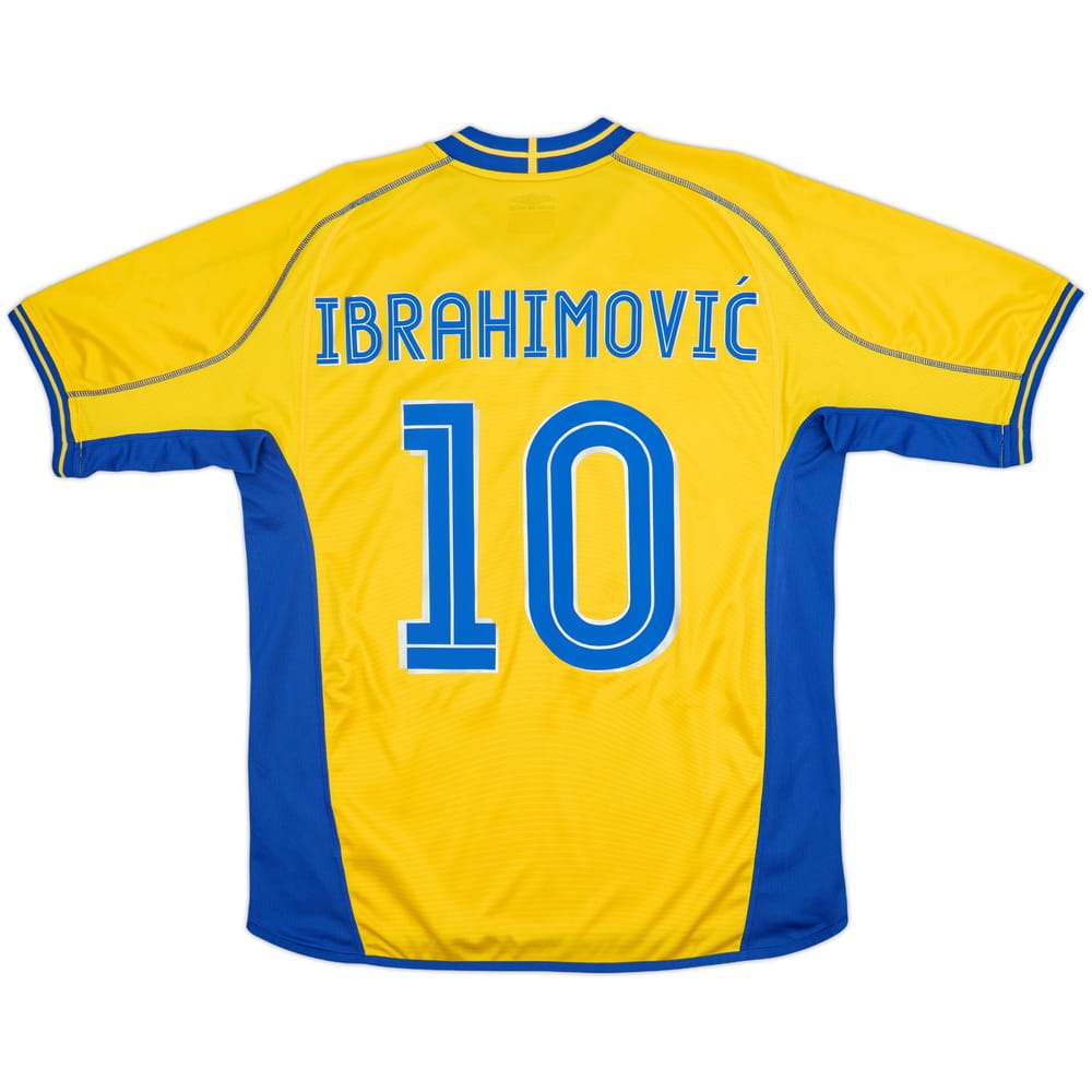 2003-04 Sweden Home Shirt Ibrahimovic #10 - 9/10 - (L)