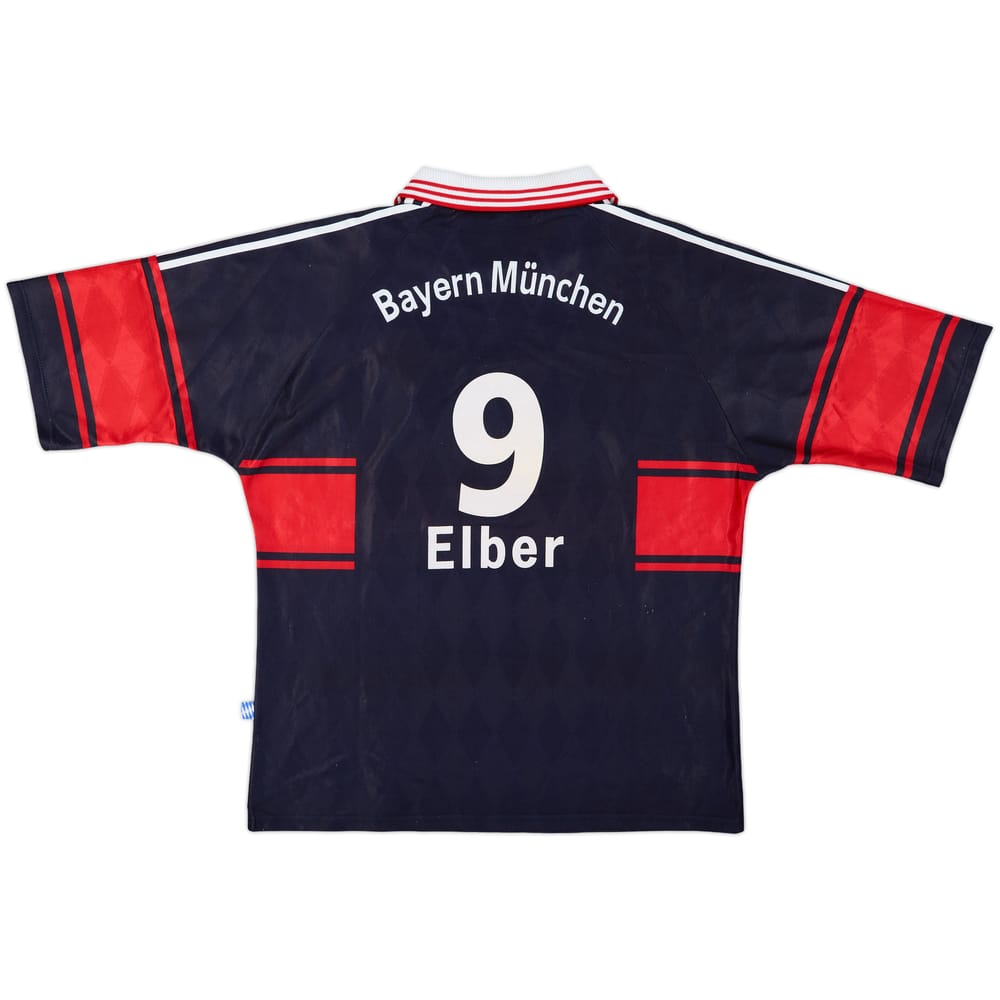 1997-99 Bayern Munich Home Shirt Elber #9 - 8/10 - (XL)
