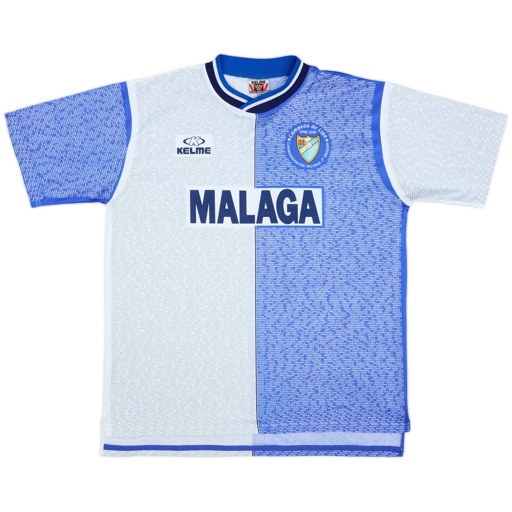 1998-99 Malaga 'Campeon De Liga' Home Shirt - 8/10 - (L)