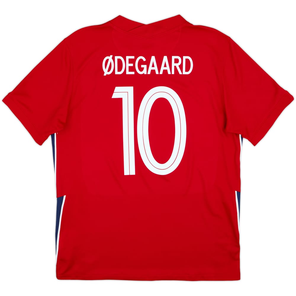 2020-22 Norway Home Shirt Odegaard #10 - 8/10 - (L)