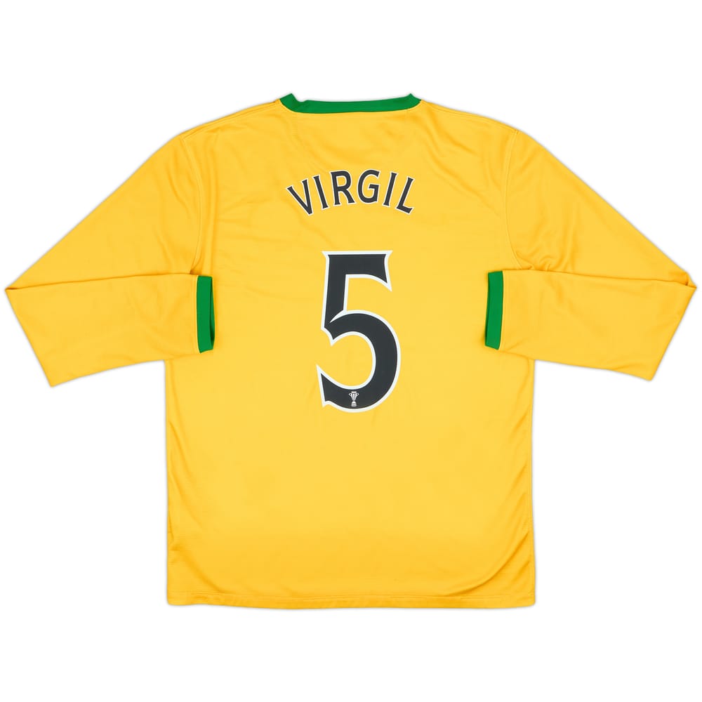 2013-14 Celtic Away L/S Shirt Virgil #5 - 8/10 - (M)