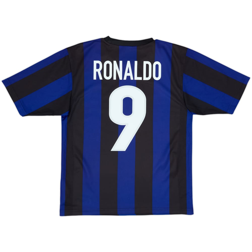 1999-00 Inter Milan Basic Home Shirt Ronaldo #9 - 6/10 - (XL.Boys)