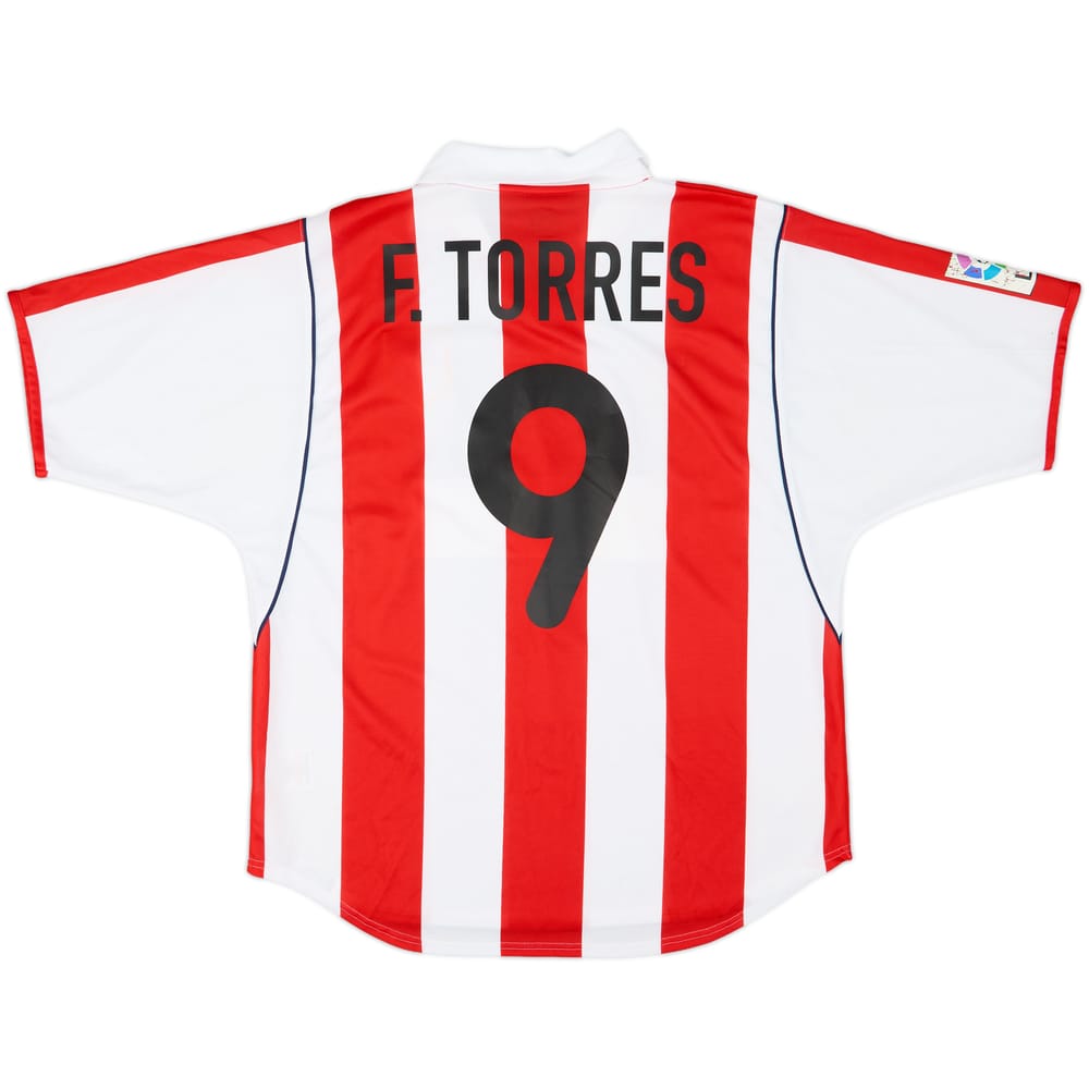 2001-02 Atletico Madrid Home Shirt F.Torres #9 - 8/10 - (L)