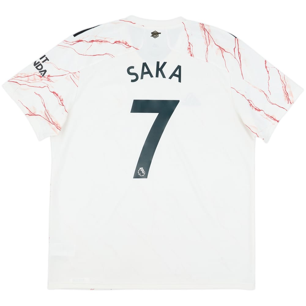 2020-21 Arsenal Away Shirt Saka #7 - 9/10 - (XL)