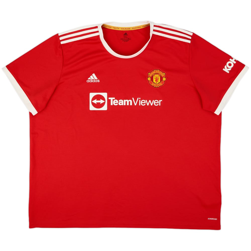 2021-22 Manchester United Home Shirt - 8/10 - (4XL)