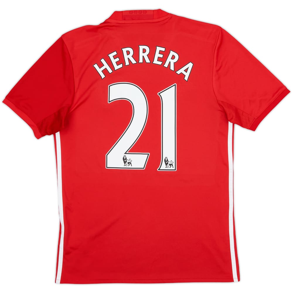 2016-17 Manchester United Home Shirt Herrera #21 - 9/10 - (S)