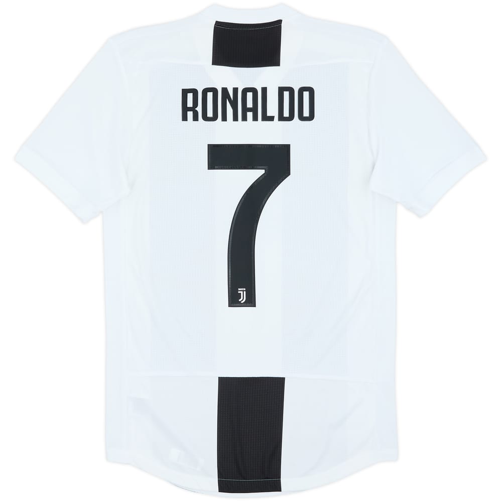 2018-19 Juventus Authentic Home Shirt Ronaldo #7 - 9/10 - (S)