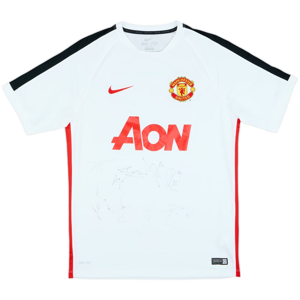 2015-16 Manchester United adidas Signed Training Shirt - 8/10 - (L)