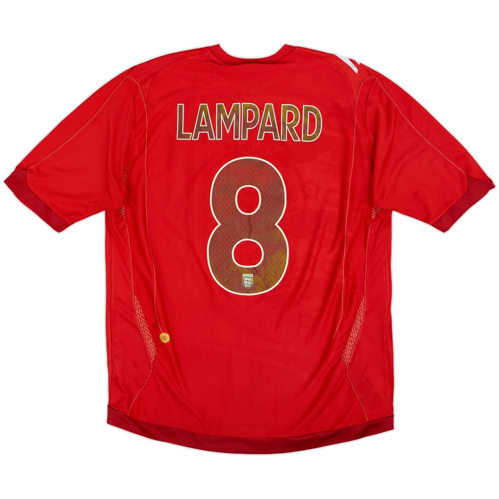 2006-08 England Away Shirt Lampard #8 - 5/10 - (L)