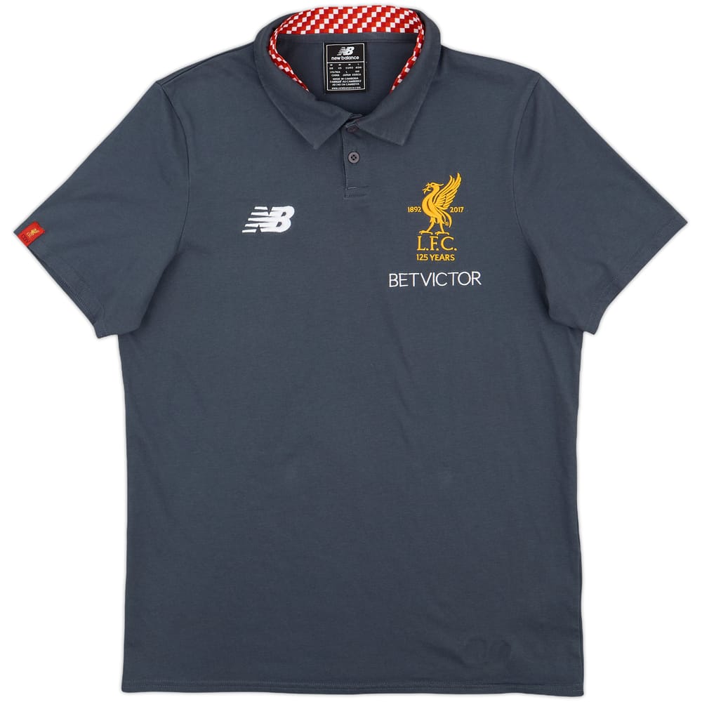 2017-18 Liverpool New Balance Polo Shirt - 8/10 - (M)