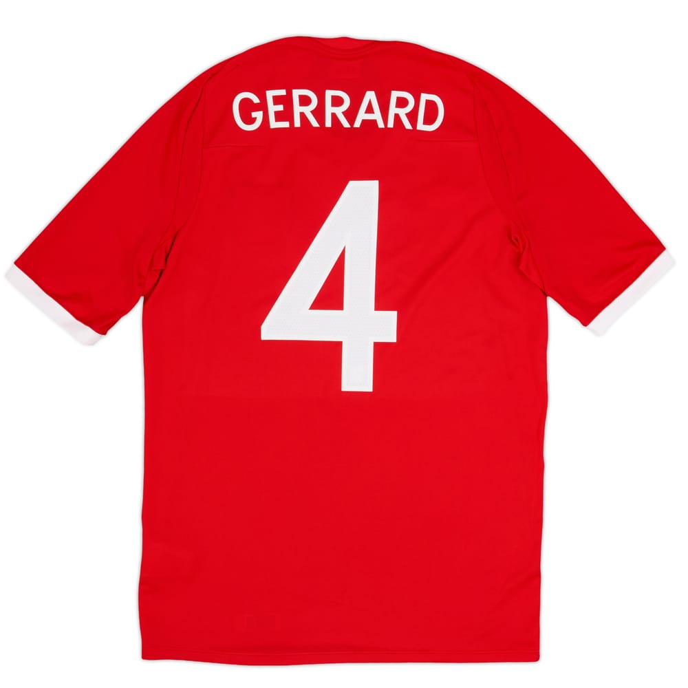 2010-11 England Away Shirt Gerrard #4 - 9/10 - (M)