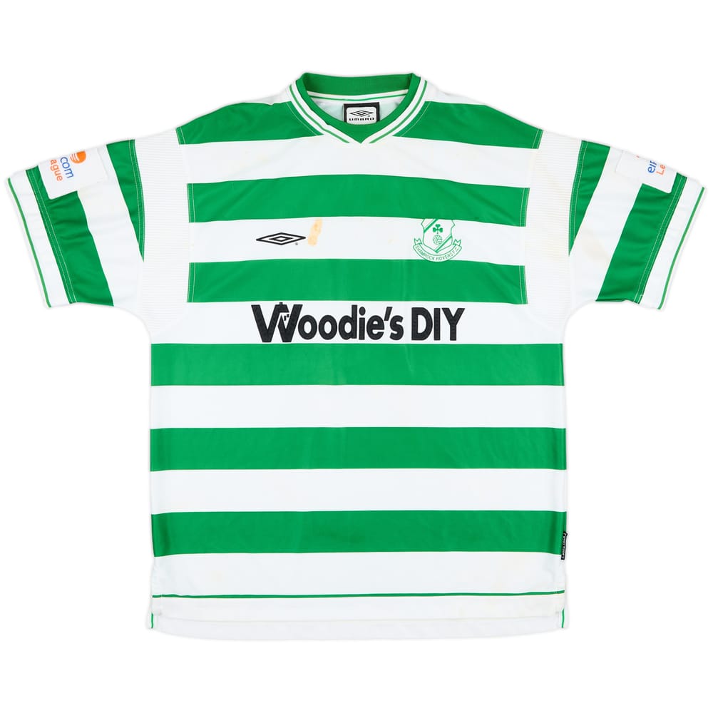 1999-01 Shamrock Rovers Match Issue Home Shirt #6