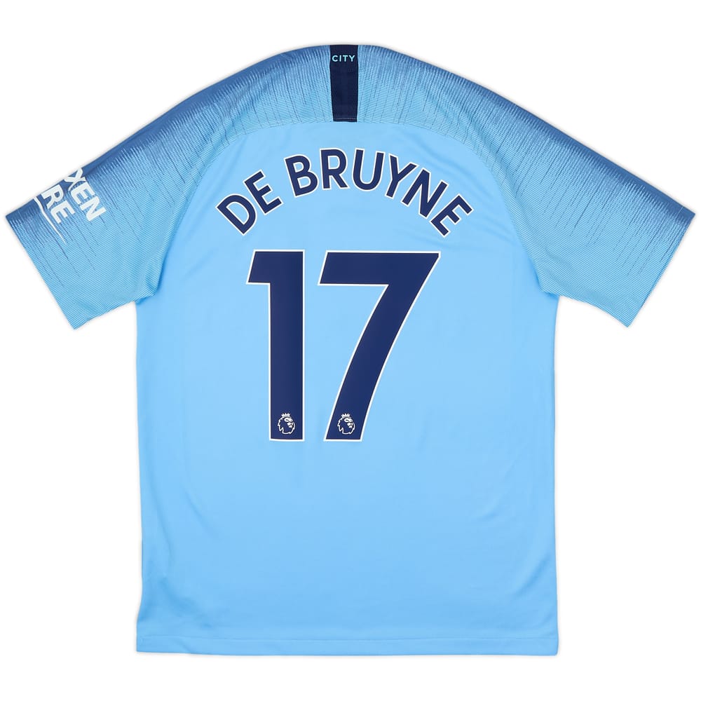 2018-19 Manchester City Home Shirt De Bruyne #17 - 10/10 - (M)