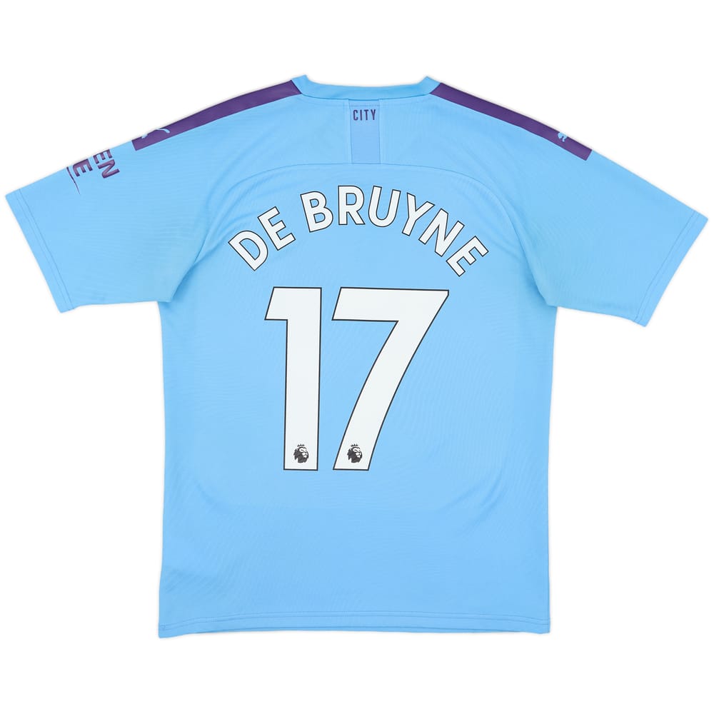 2019-20 Manchester City Home Shirt De Bruyne #17 - 8/10 - (M)