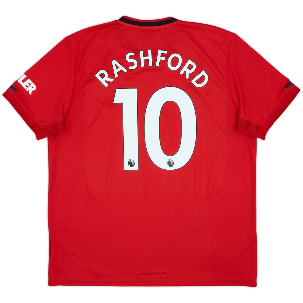 2019-20 Manchester United Home Shirt Rashford #10 - 6/10 - (XL)