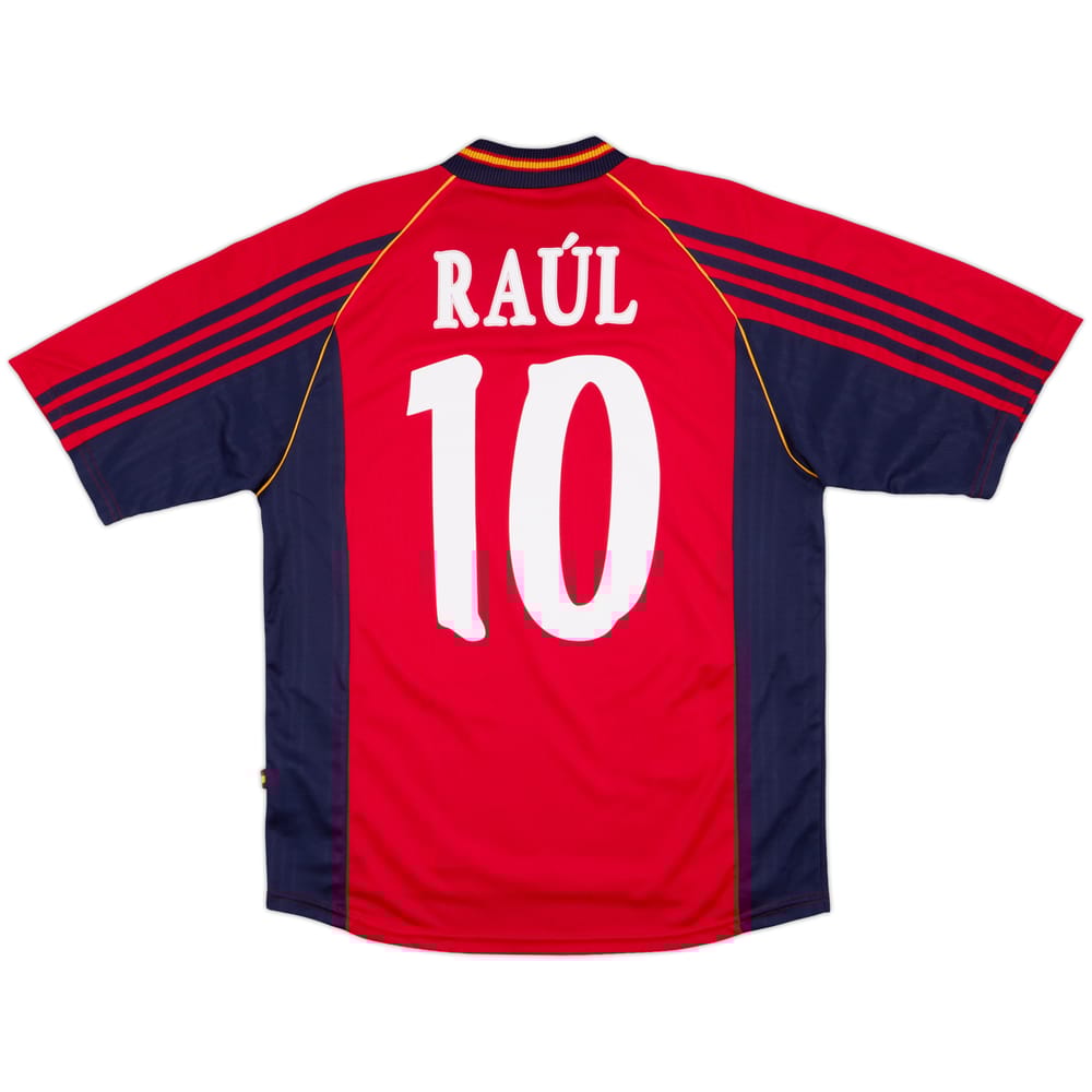 1998-99 Spain Home Shirt Raul #10 - 10/10 - (M)