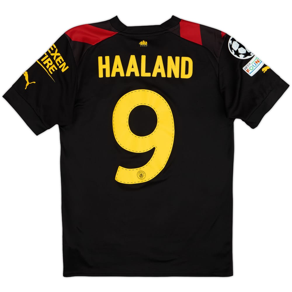 2022-23 Manchester City Away Shirt Haaland #9 - 9/10 - (S)