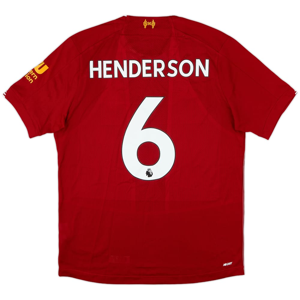 2019-20 Liverpool Home Shirt Henderson #6 - 10/10 - (M)