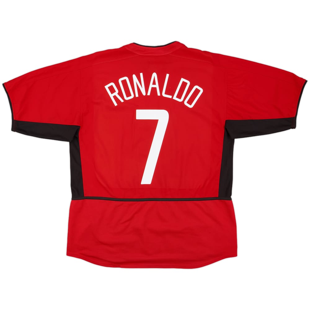 2002-04 Manchester United Home Shirt Ronaldo #7 - 6/10 - (L)