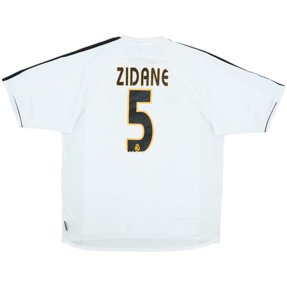 2003-04 Real Madrid Home Shirt Zidane #5 - 5/10 - (M)