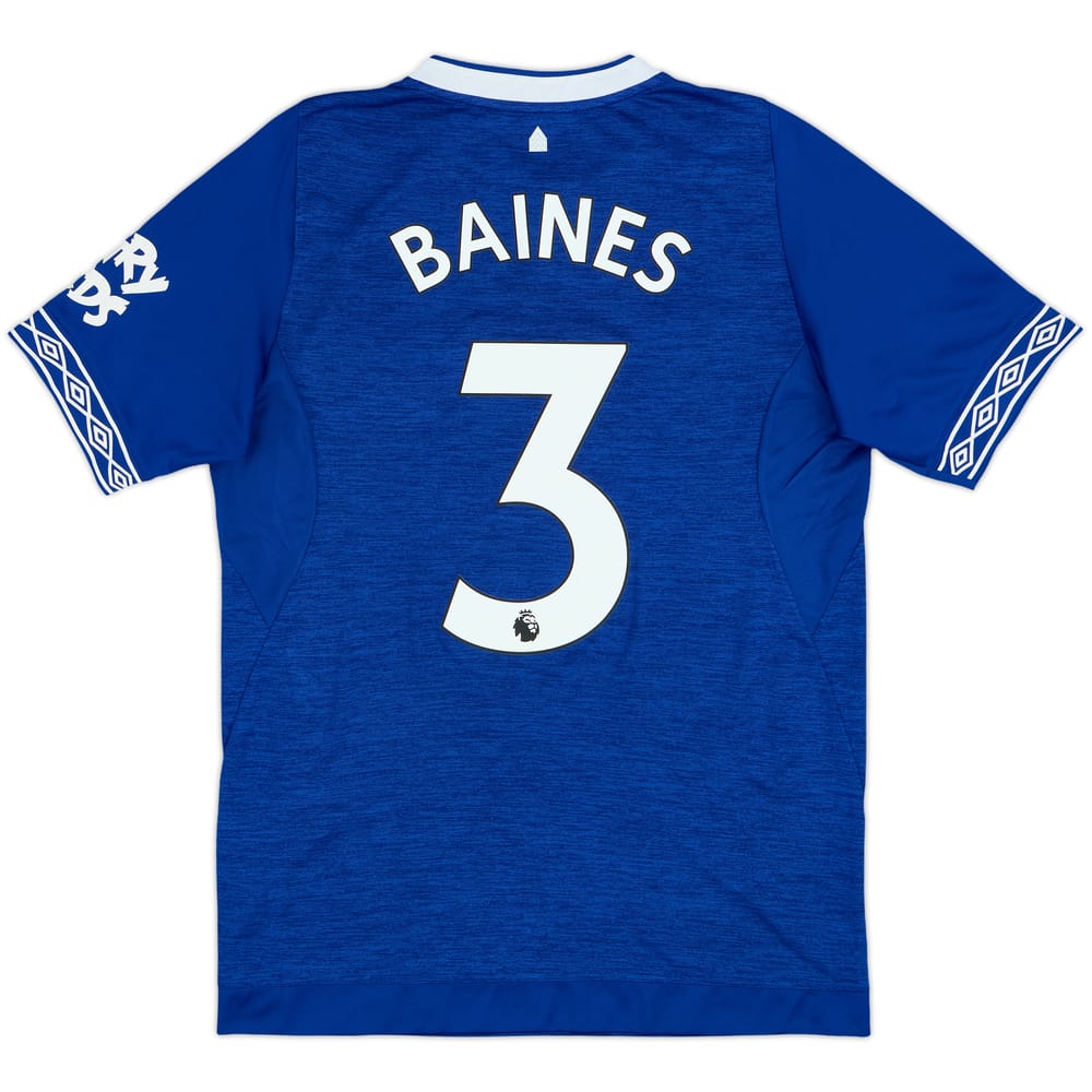 2018-19 Everton Home Shirt Baines #3 - 8/10 - (S)