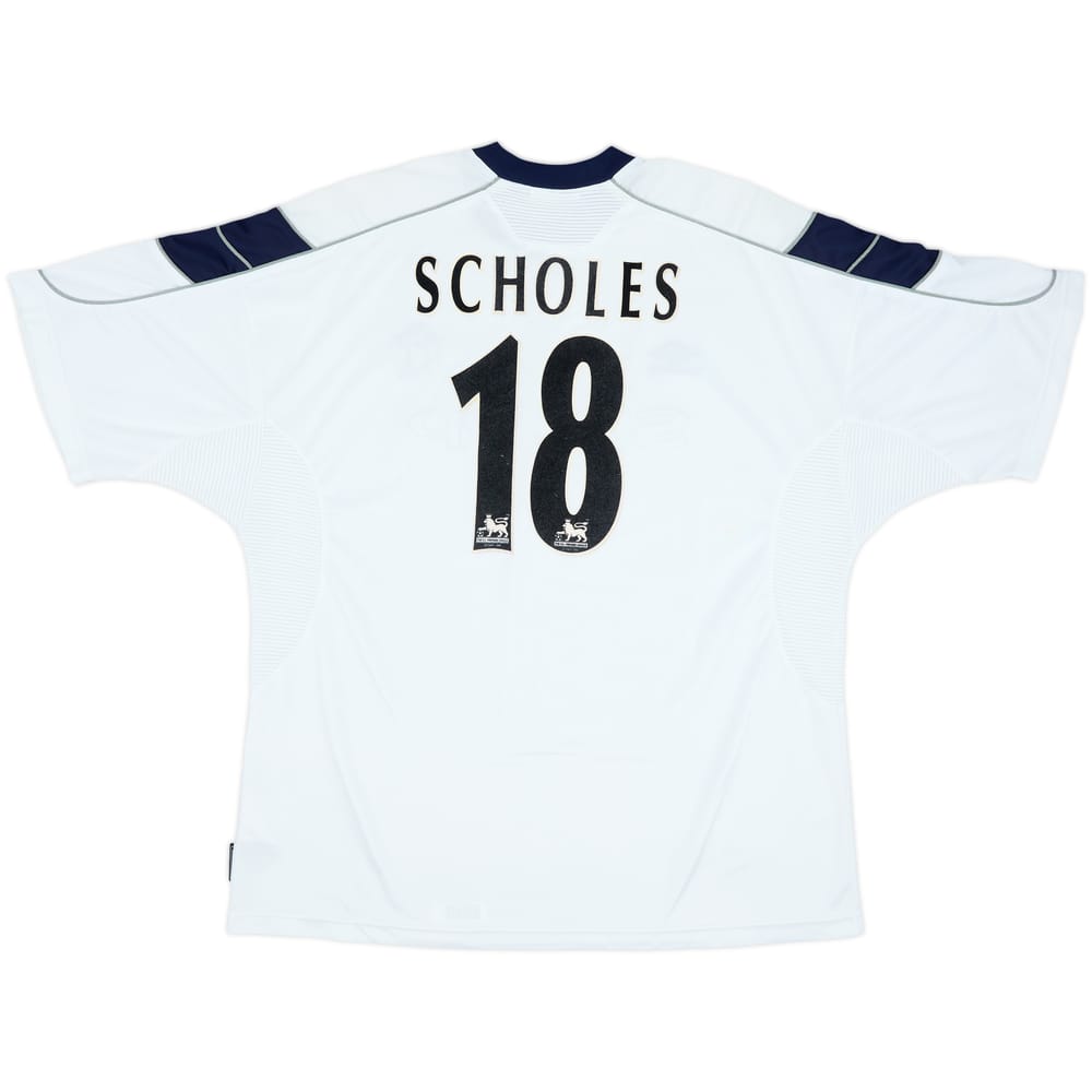 1999-00 Manchester United Third Shirt Scholes #18 - 8/10 - (XXL)